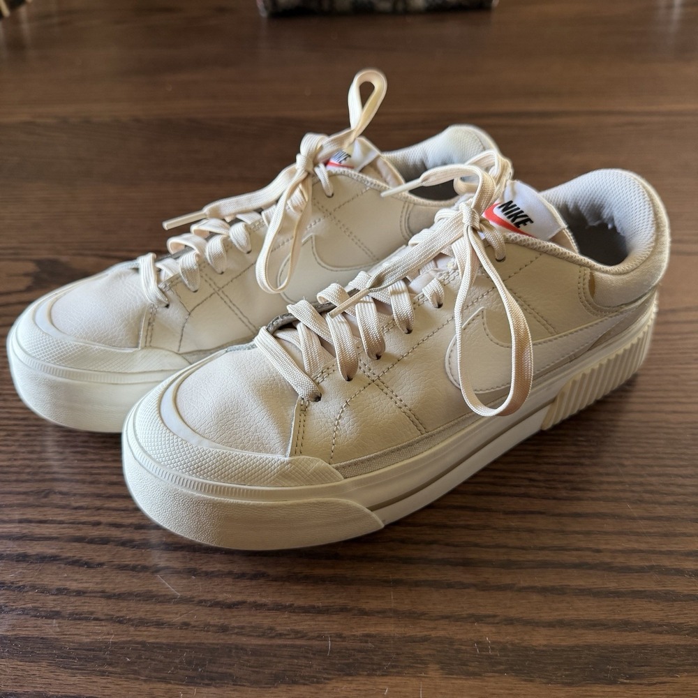 Nike WMNS Court Legacy Lift Pearl‎ White DM7590-200 Size 8.5